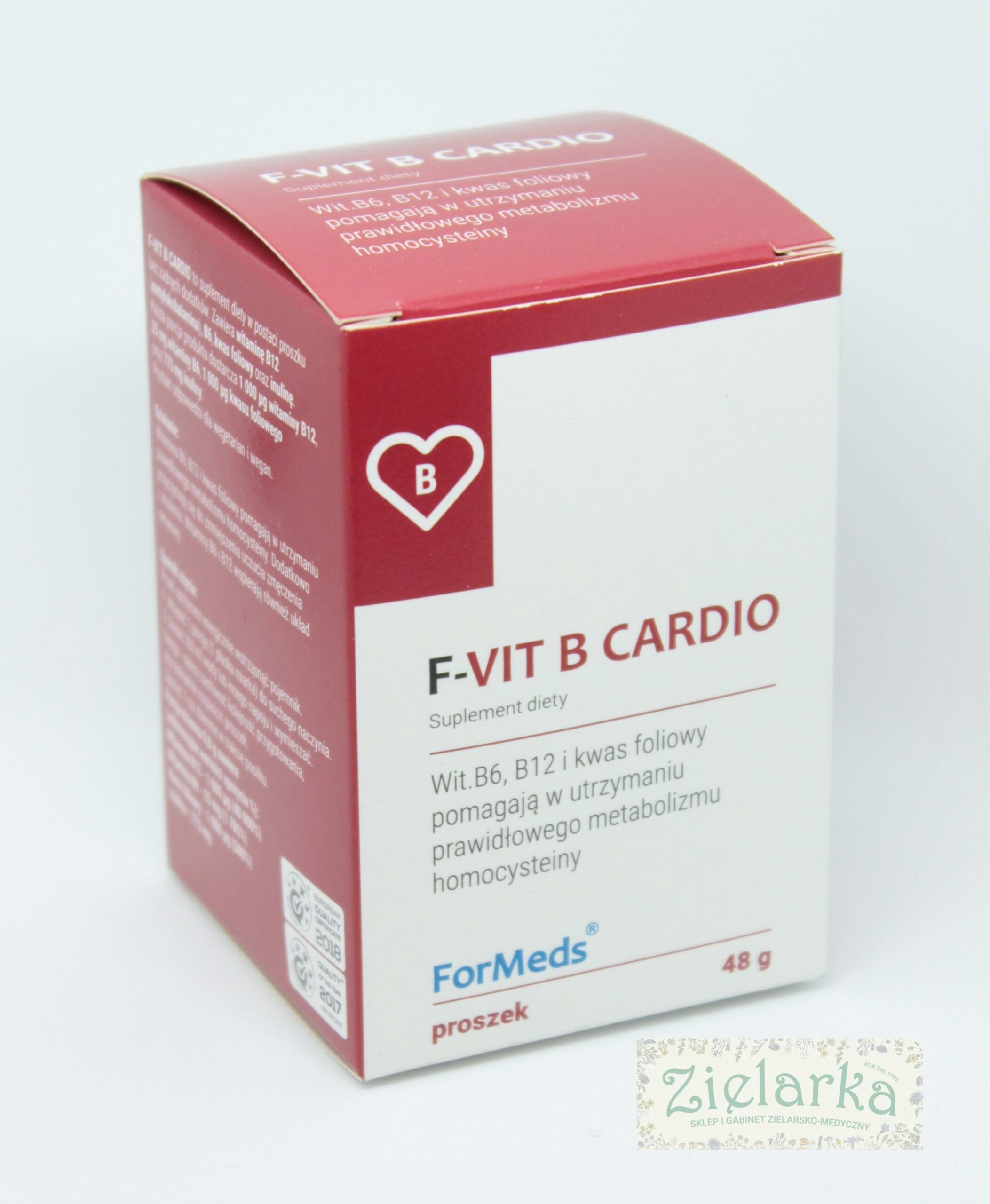 F-VIT B CARDIO - 60 Porcji Modulatory Homocysteiny - Zielarka